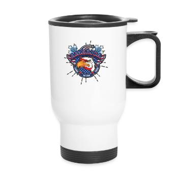 America - Thermal mug with handle - white - Front