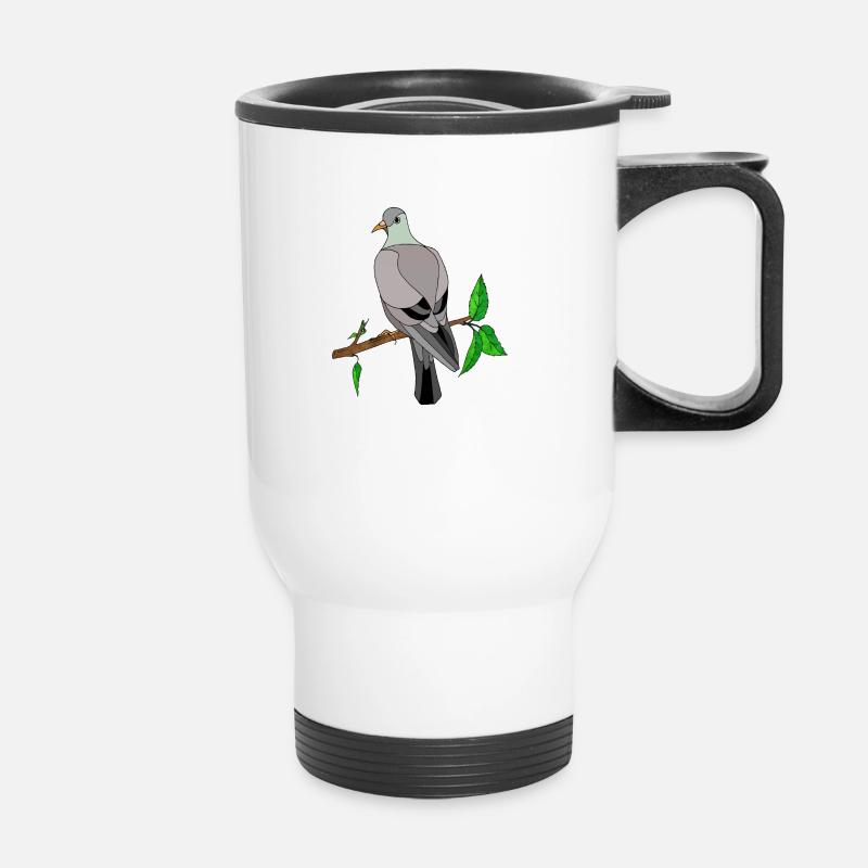 Bird - Thermal mug with handle - white