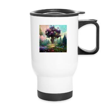 the Magic Tree - Thermal mug with handle - white - Front