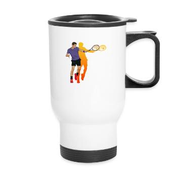 Tennis - Tasse isotherme avec poignée - blanc - Devant