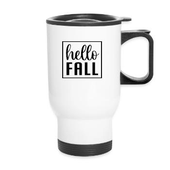Hello Fall - Thermobecher mit Tragegriff - Weiß - Vorne