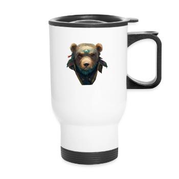 Grizzly Bruno - Thermobecher mit Tragegriff - Weiß - Vorne