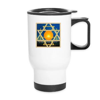 Secret Symbolism - Thermal mug with handle - white - Front