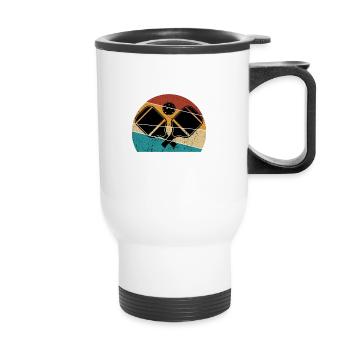 je peux pas j'ai pickleball - Tasse isotherme avec poignée - blanc - Devant