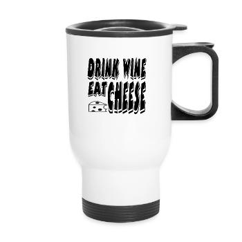 Wine - Thermal mug with handle - white - Front