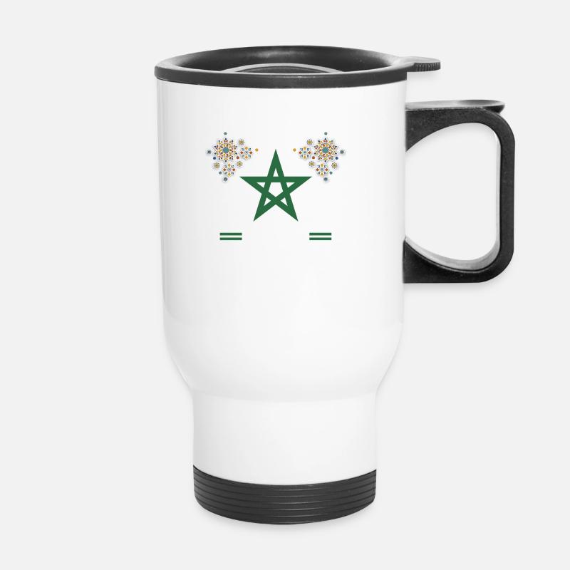 Morocco - Thermal mug with handle - white