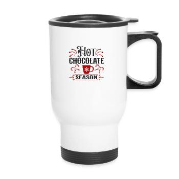 Hot Chocolate Season - Thermobecher mit Tragegriff - Weiß - Vorne