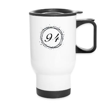 94 - Thermal mug with handle - white - Front