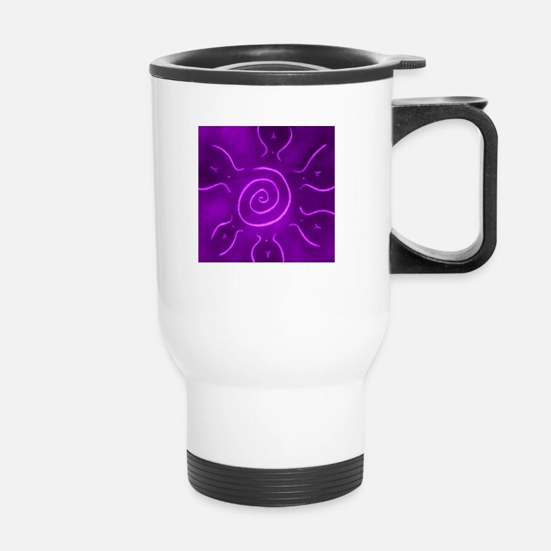 LILAC SUN - Thermal mug with handle - white