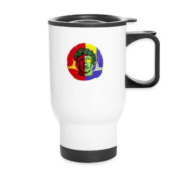 Dionysos Pop Art Artwork - AI Art - Tasse isotherme avec poignée - blanc - Devant