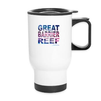 GREAT BARRIER REEF Australia - Thermobecher mit Tragegriff - Weiß - Vorne