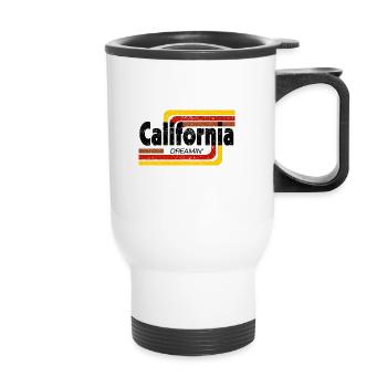 California Dreamin Grunge - Thermal mug with handle - white - Front