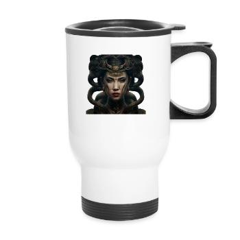 Japanese Medusa - Thermobecher mit Tragegriff - Weiß - Vorne