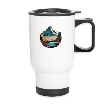 SURREAL - Thermal mug with handle - white - Front