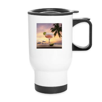 Cocktail 2 Cadeau - Tasse isotherme avec poignée - blanc - Devant