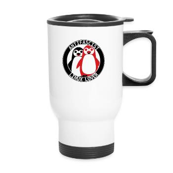 antifalinux - Thermal mug with handle - white - Front