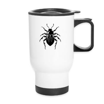 Insekten Krabbeltiere Arthropoden - Thermobecher mit Tragegriff - Weiß - Vorne