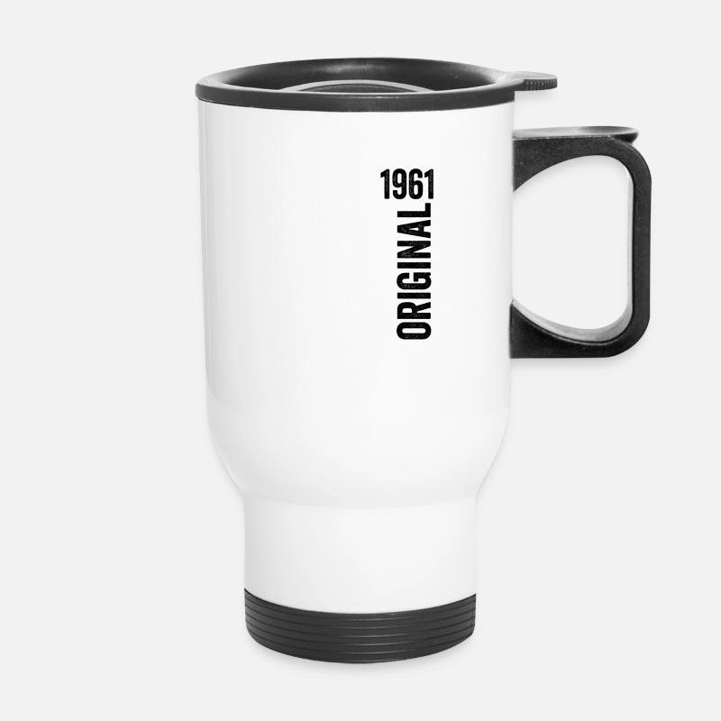 1961 Original Birthday Gift 1961 - Thermal mug with handle - white