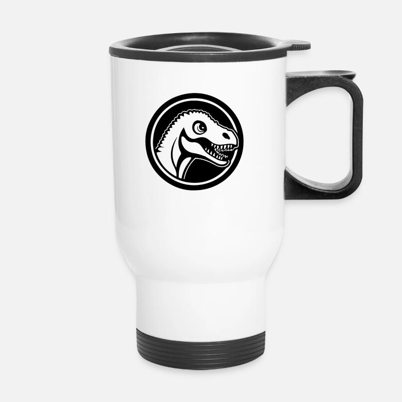 Dino Dinosaur Dinosaurs Paleontology - Thermal mug with handle - white