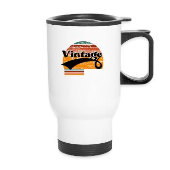 Vintage 1957 - Thermal mug with handle - white - Front