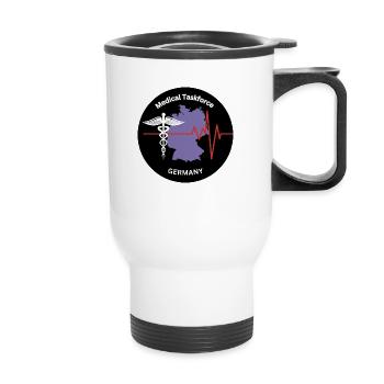 Groupe de travail médical Allemagne - Tasse isotherme avec poignée - blanc - Devant