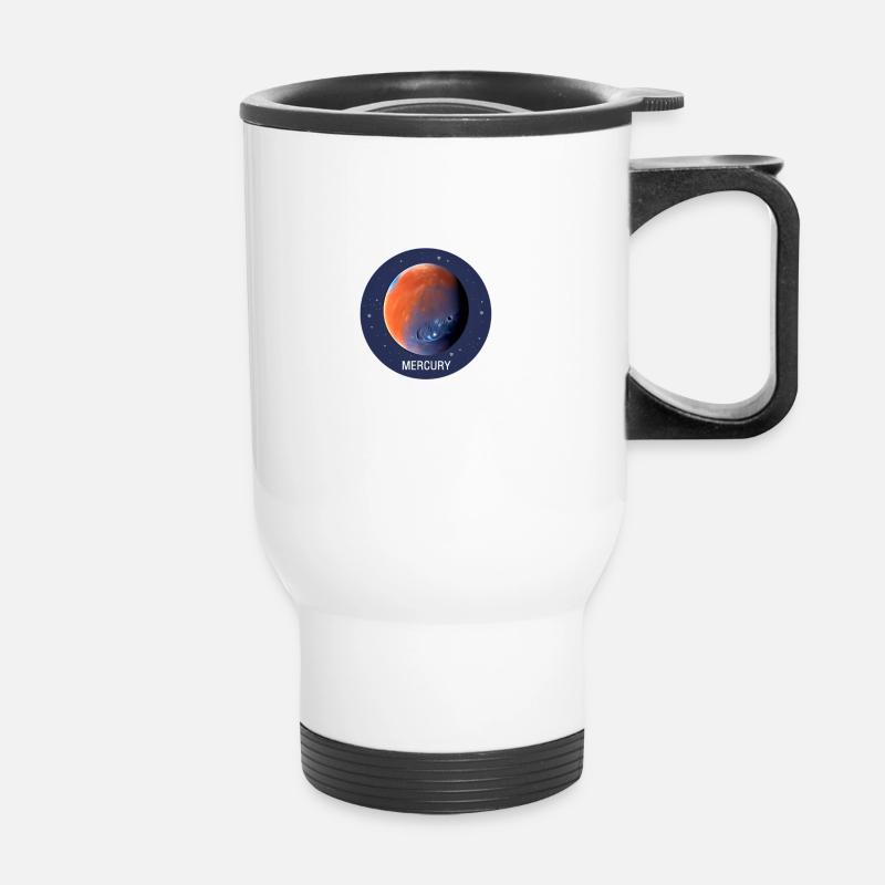 Planète Mercure - Tasse isotherme avec poignée - blanc