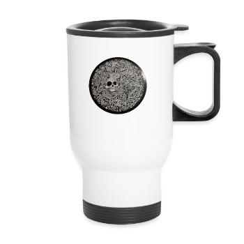 💀 Sublimé Vinyl - Thermal mug with handle - white - Front