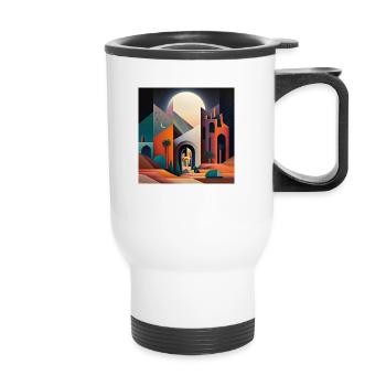 The Bauhaus Legacy - Thermal mug with handle - white - Front