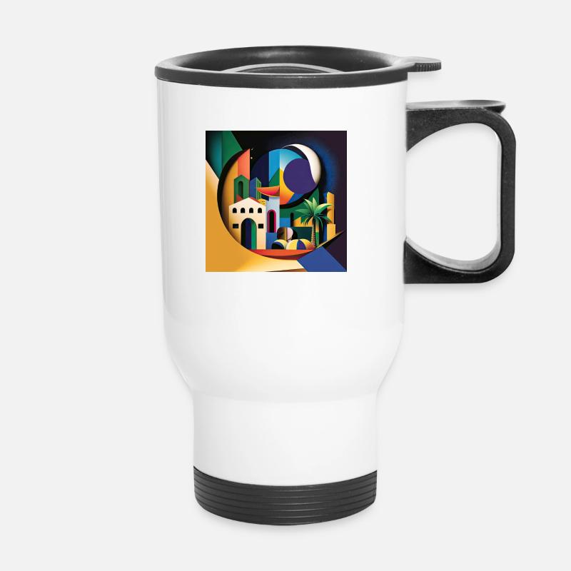 L’héritage du Bauhaus - Tasse isotherme avec poignée - blanc