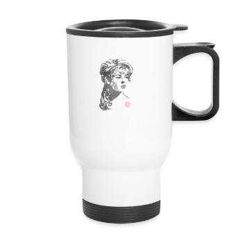 michelle - Tasse isotherme avec poignée - blanc - Devant