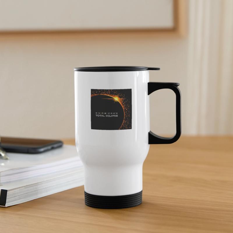 Éclipse totale éclaboussures d’éclipse Tasse isotherme avec poignée