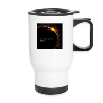 Waco Texas 2024 Eclipse Cool Souvenir Memento - Tasse isotherme avec poignée - blanc - Devant