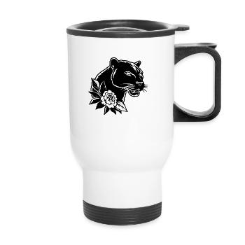 Panther Predator Jungle Wildcat - Tasse isotherme avec poignée - blanc - Devant