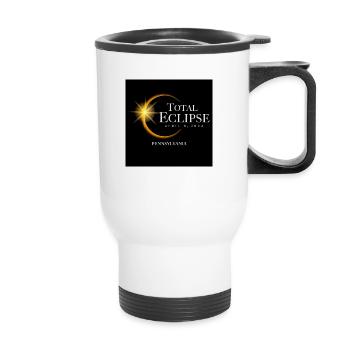 Pennsylvania Eclipse 2024 Souvenir 8. April - Thermobecher mit Tragegriff - Weiß - Vorne