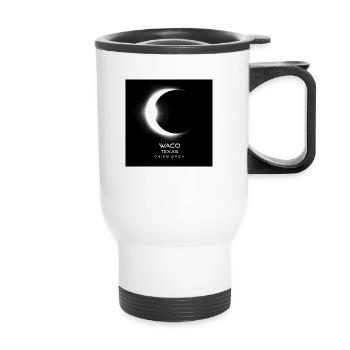 Waco Texas Eclipse 2024 Souvenir Cool Memento - Tasse isotherme avec poignée - blanc - Devant