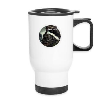 Train Life : Puissance à vapeur - Tasse isotherme avec poignée - blanc - Devant