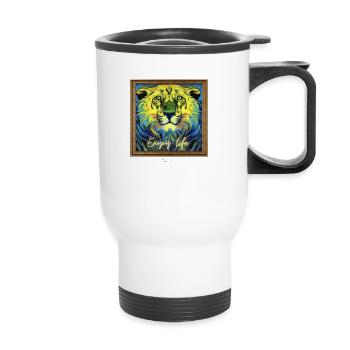Lion - Thermobecher mit Tragegriff - Weiß - Vorne