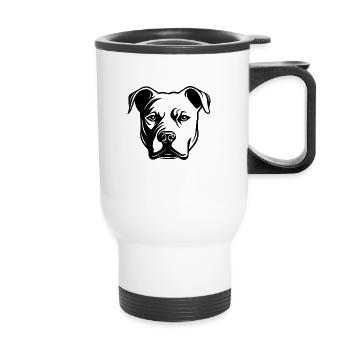 Pitbull - Tasse isotherme avec poignée - blanc - Devant