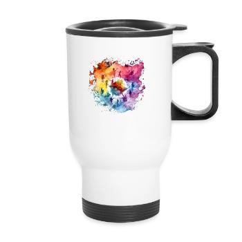 Nuée d'anges - Tasse isotherme avec poignée - blanc - Devant