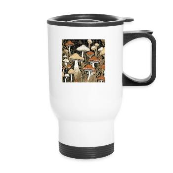 Fungi - Thermal mug with handle - white - Front