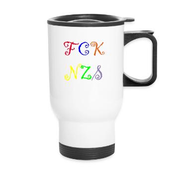 FCK NZS - Thermal mug with handle - white - Front