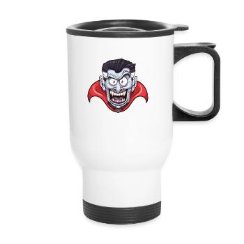 Vampire Face - Thermal mug with handle - white - Front