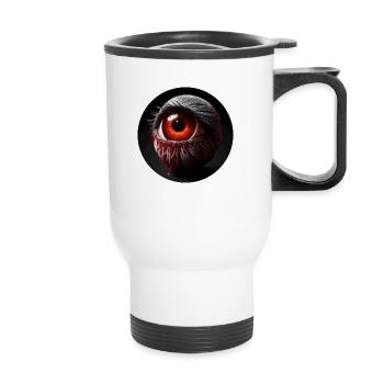 Eye Satanic Dark Character Gruesome - Thermal mug with handle - white - Front