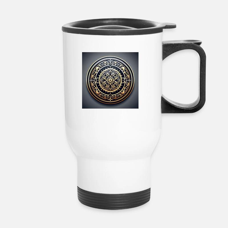 Vintage - Thermal mug with handle - white