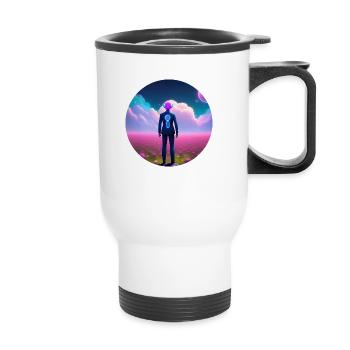 Futur - Tasse isotherme avec poignée - blanc - Devant