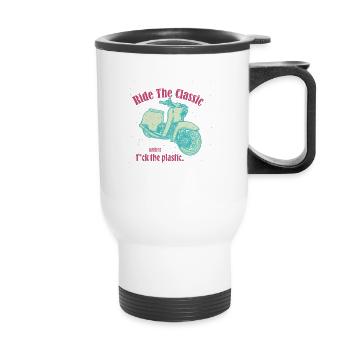 Schwalbe (Ride The Classic) // Illustration - Thermal mug with handle - white - Front