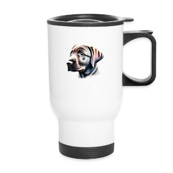Labrador Owner Puppy Labrador Retriever - Thermal mug with handle - white - Front
