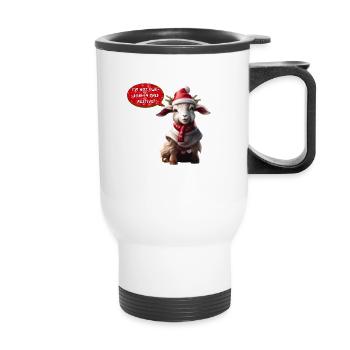 Christmas Lamb - Thermal mug with handle - white - Front