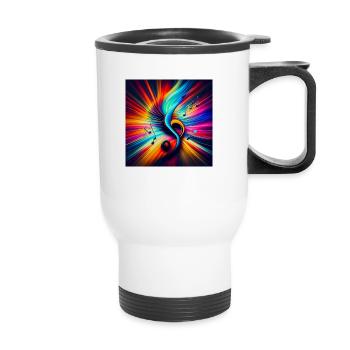 In the major - Thermal mug with handle - white - Front