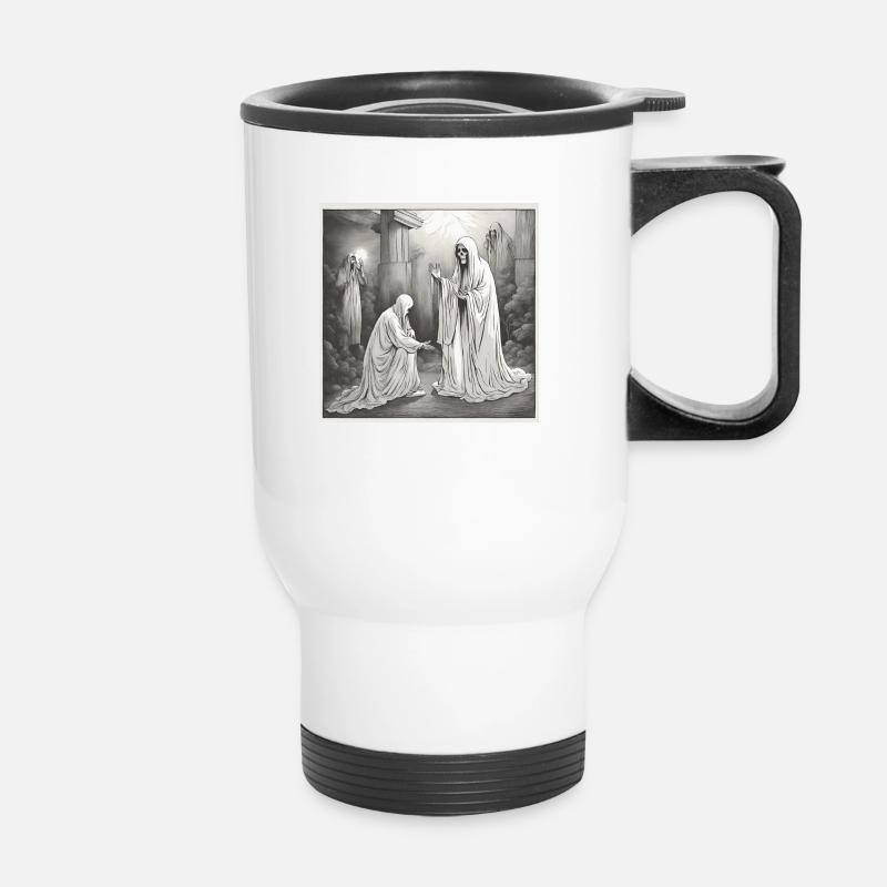 Spiritualité de l’espace - Tasse isotherme avec poignée - blanc
